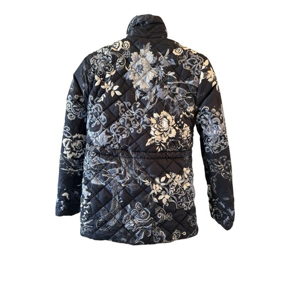 NWOT Johnny Was Neutra Reversible Floral Parka Puffer Jacket Size $420 XS - Picture 10 of 15